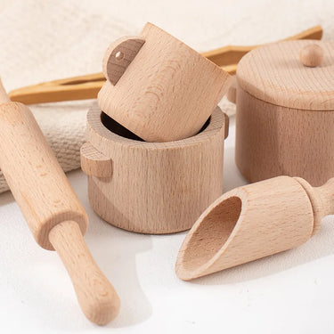 EcoToys KookBuddy Houten Keukenset | Laat jonge chefs hun talent ontdekken - Educatief en creatief speelplezier